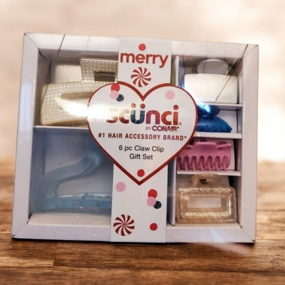 Scunci Claw Clip Gift Set